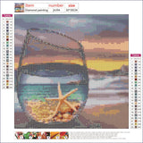 Full Diamond Painting kit - beautiful starfish view