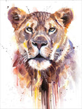 Full Diamond Painting kit - Ink leopard